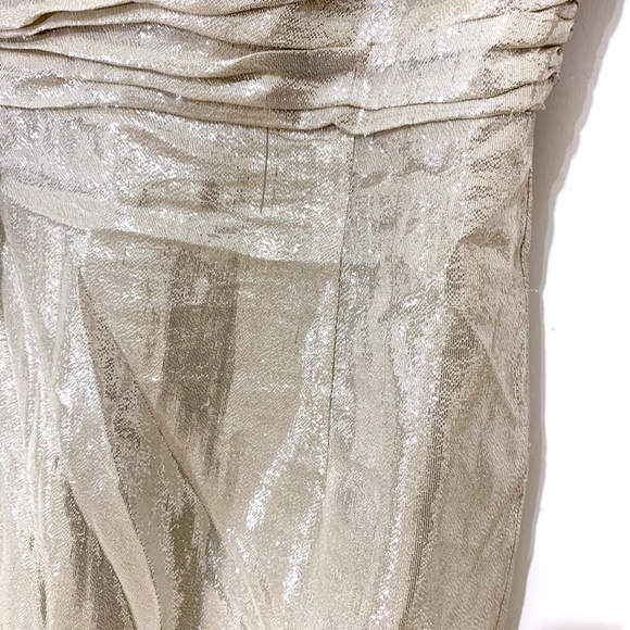 Lavender Label Silk Lame Strapless Dress - Picture 5 of 8